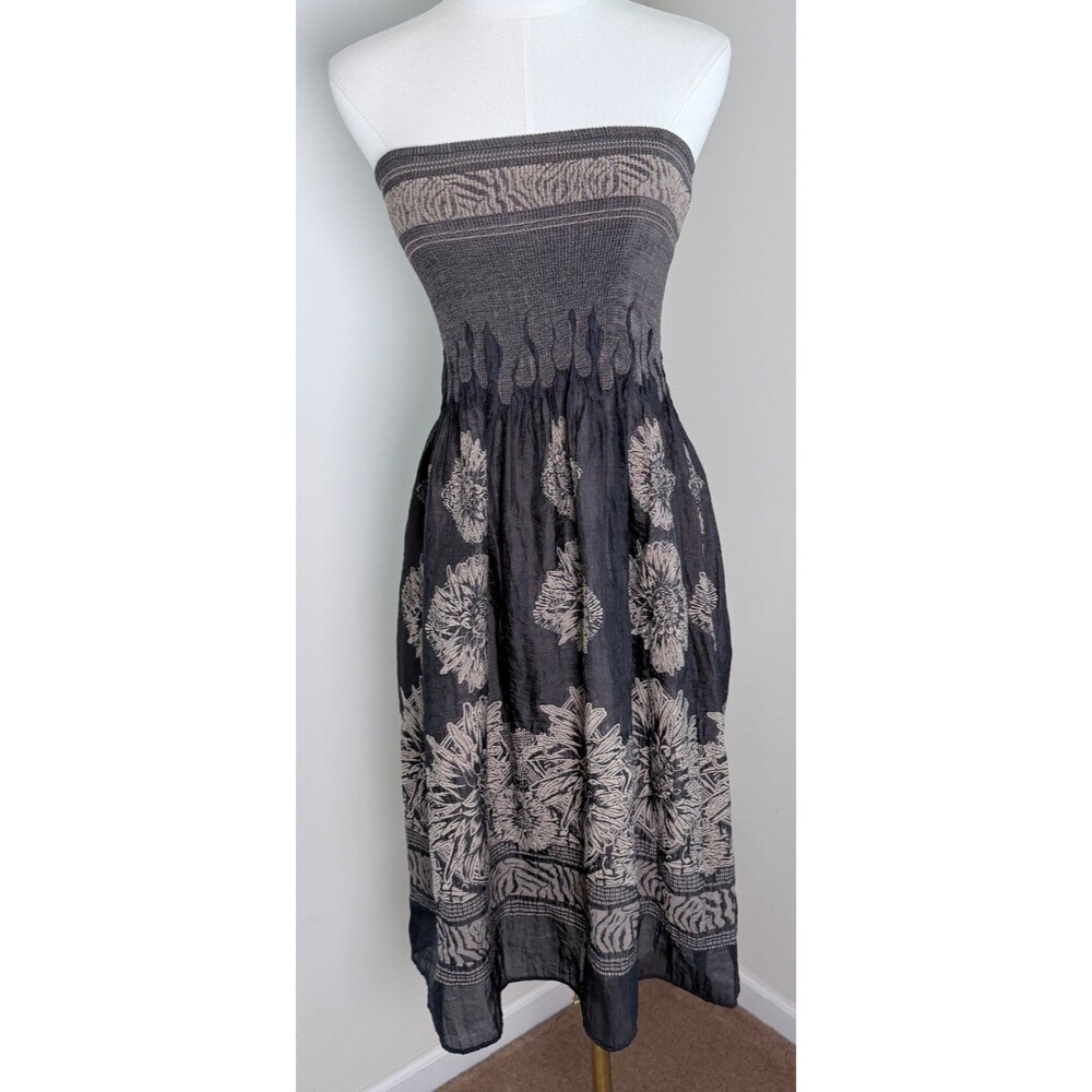 Anthropologie Lapis Strapless Convertible Dress Skirt Adjustable Hem Boho OS